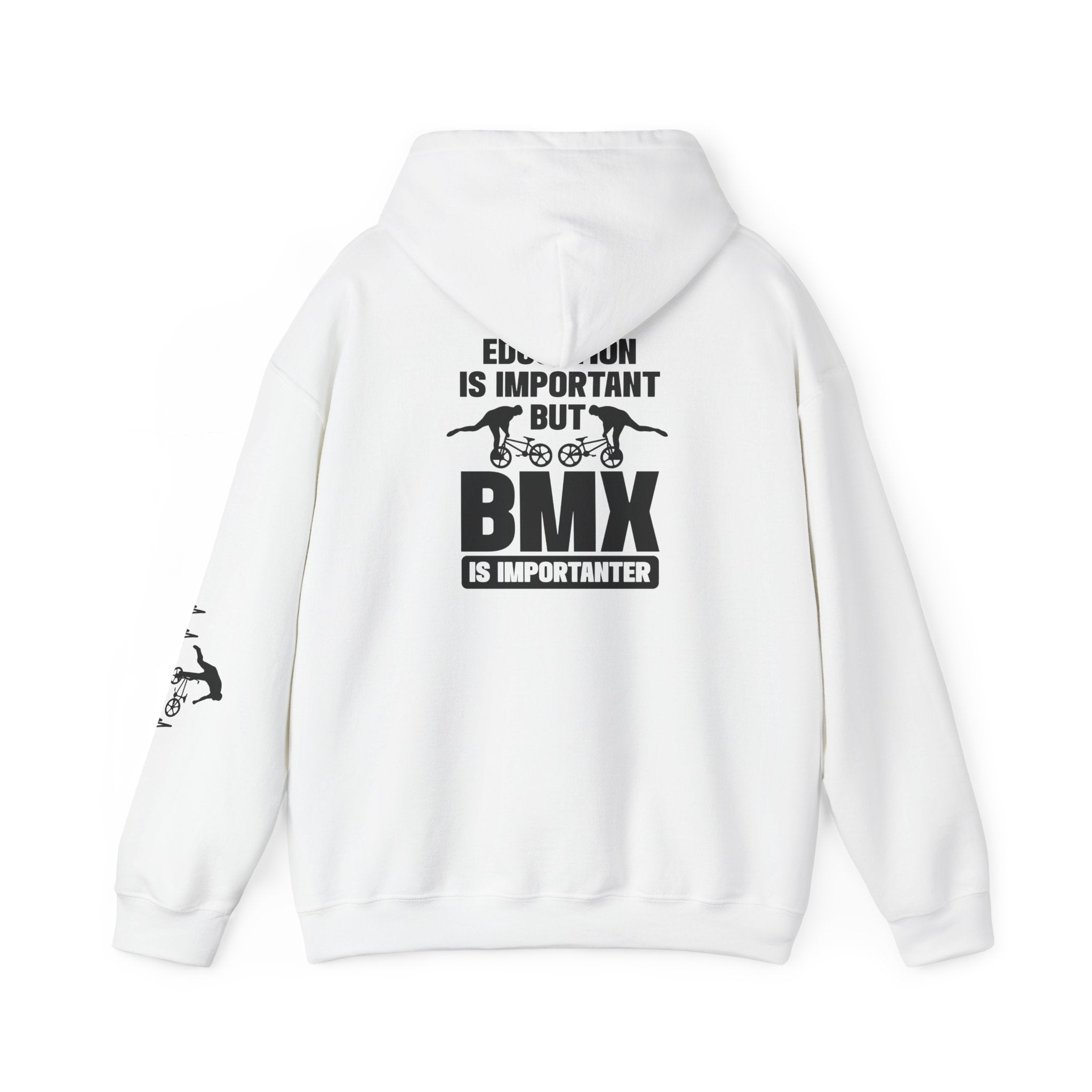 Rad-BMX Is Importanter Hoodie — Funny BMX Rider Sweatshirt