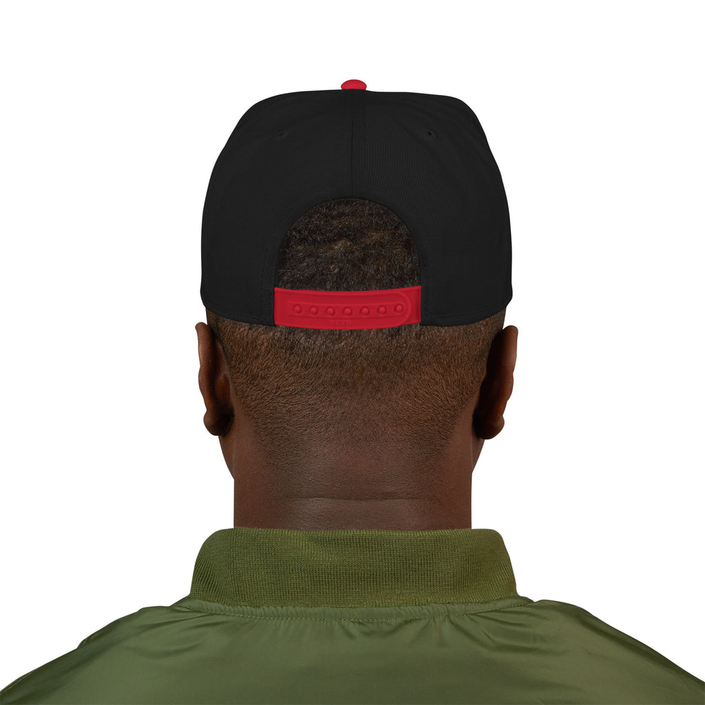 Hat-Embroidered 'Verité' Snapback Hat – Gold Sparkle Logo