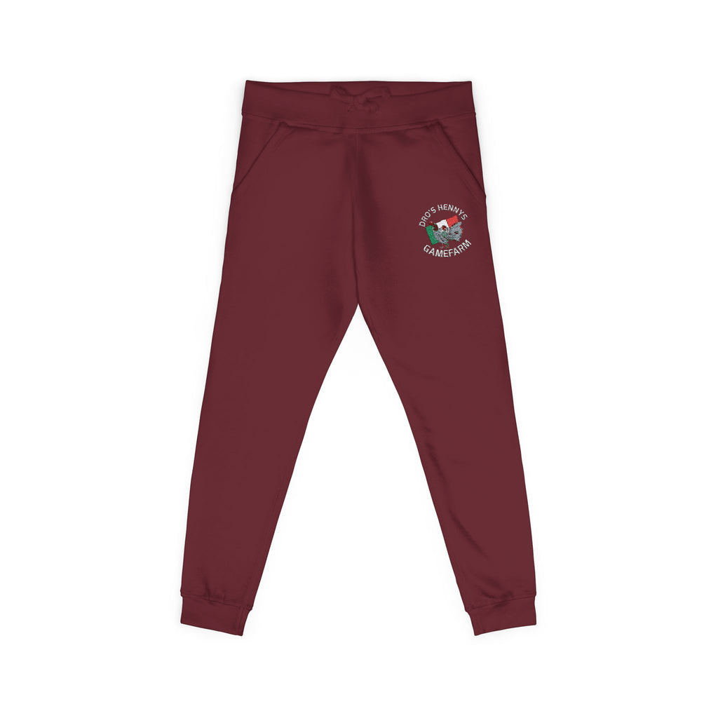 Henny- Embroidered Floral Heart Sweatpants — Cozy Fleece Joggers with 'Love' Detail