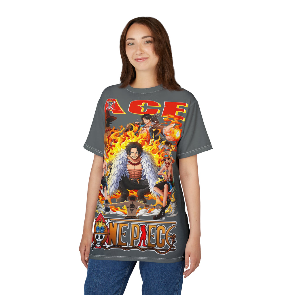 Anime-Ace Flames Graphic Tee
