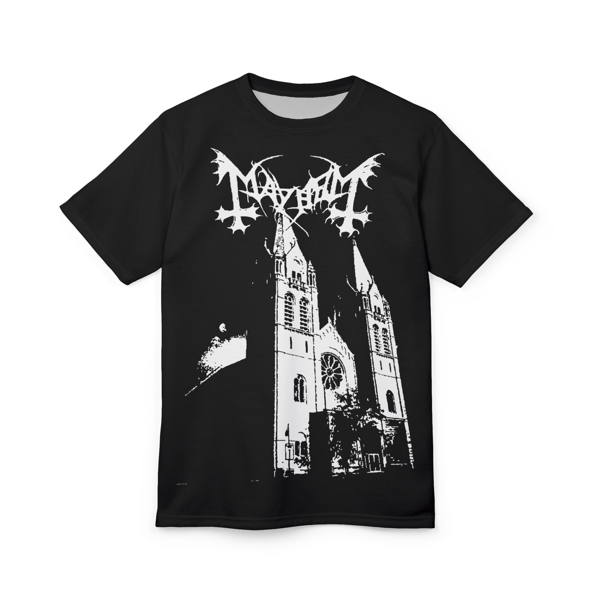 Metal- Mayhem Black Metal Church Graphic Tee