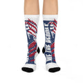 Ant-Cushioned Crew Socks — Patriotic 'Love the People' Eagle USA Flag Design
