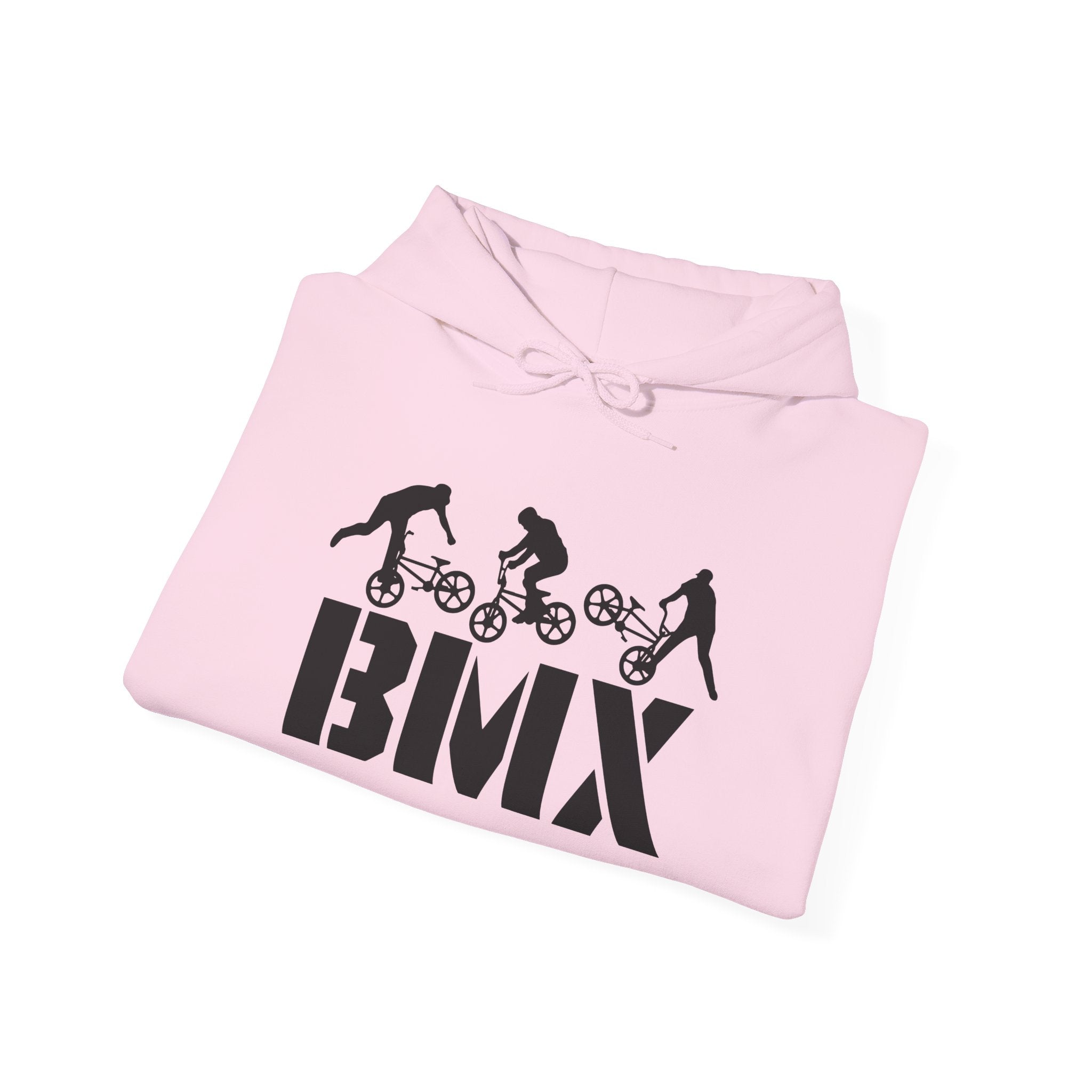 Rad-BMX Rider Hoodie — BMX Stunt Silhouettes Pullover for Riders & Fans