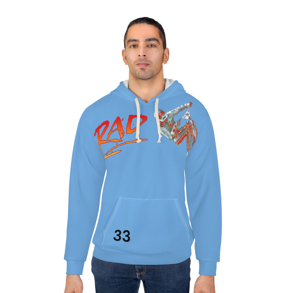 Rad-BMX Freestyle Hoodie - Street Racing Pullover with Motocross Rider Graphic
