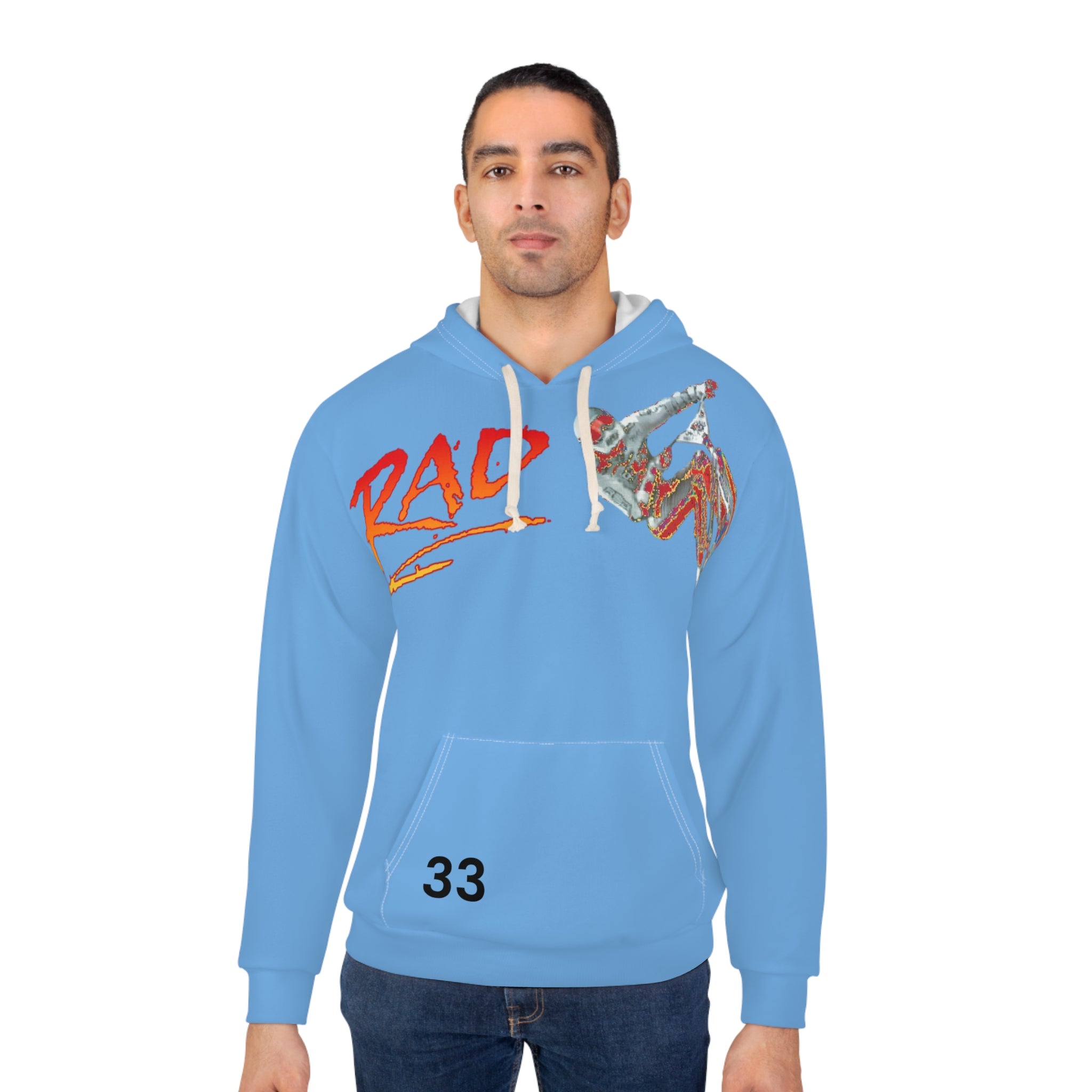 Rad-BMX Freestyle Hoodie - Street Racing Pullover with Motocross Rider Graphic