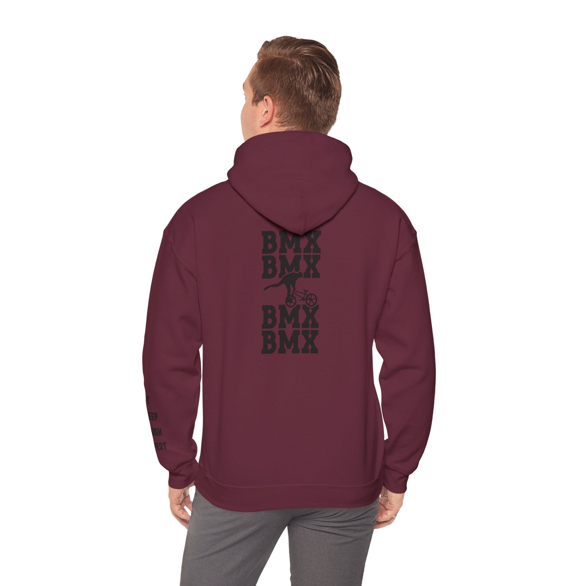 Rad-BMX Rider Hoodie — BMX Stunt Silhouettes Pullover for Riders & Fans
