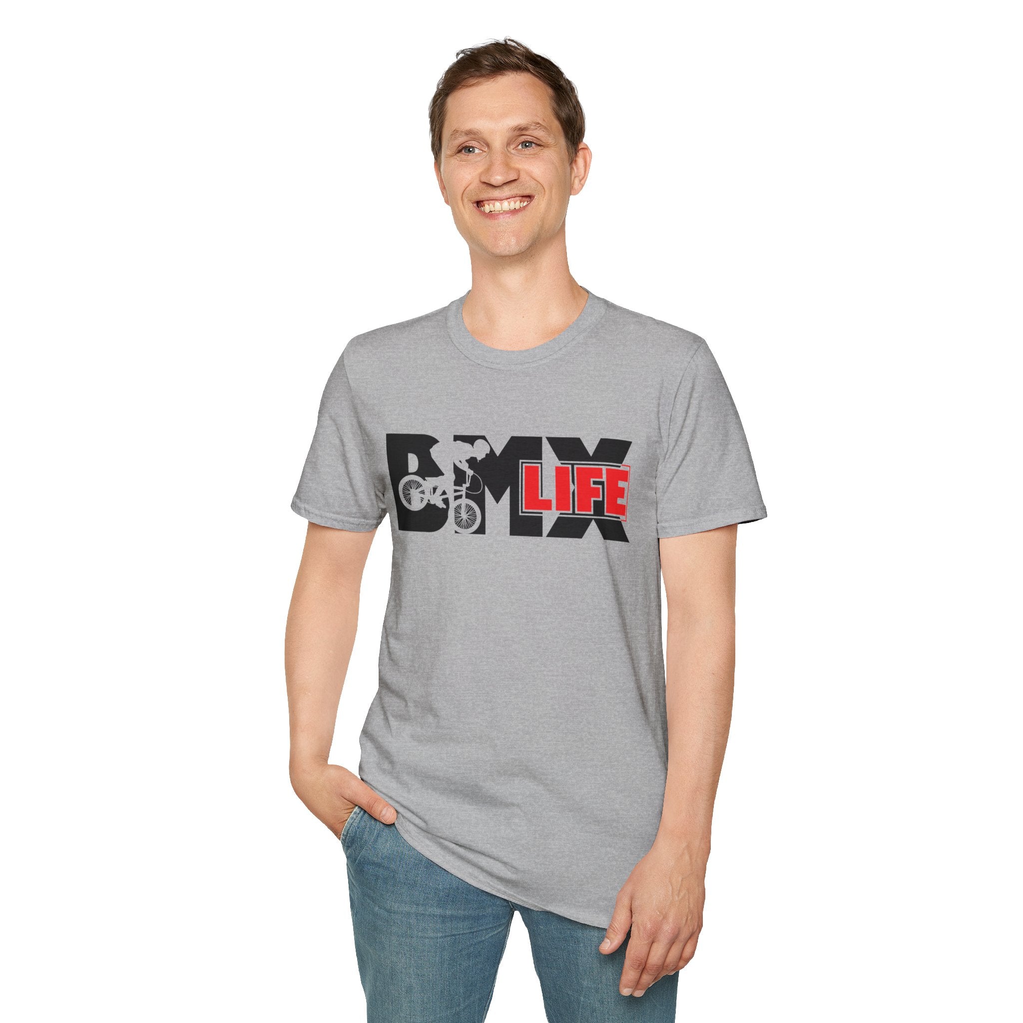 Rad- Life T-Shirt — Motocross Rider Tee with Back Number 33