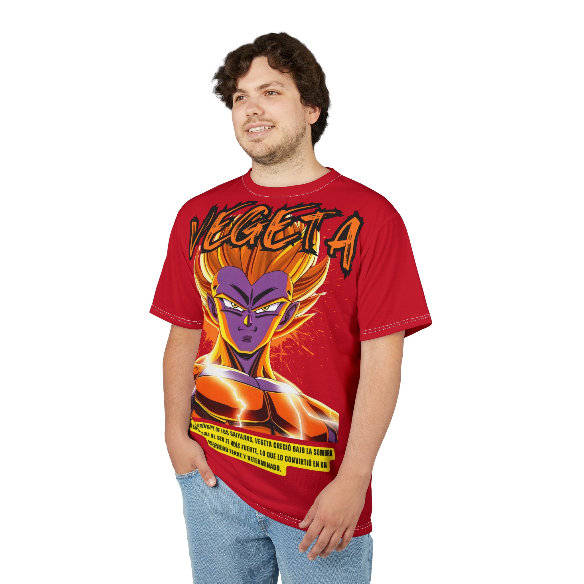 Dragon-Vegeta Anime Graphic Tee — Super Saiyan Full-Print Dragon Ball Shirt