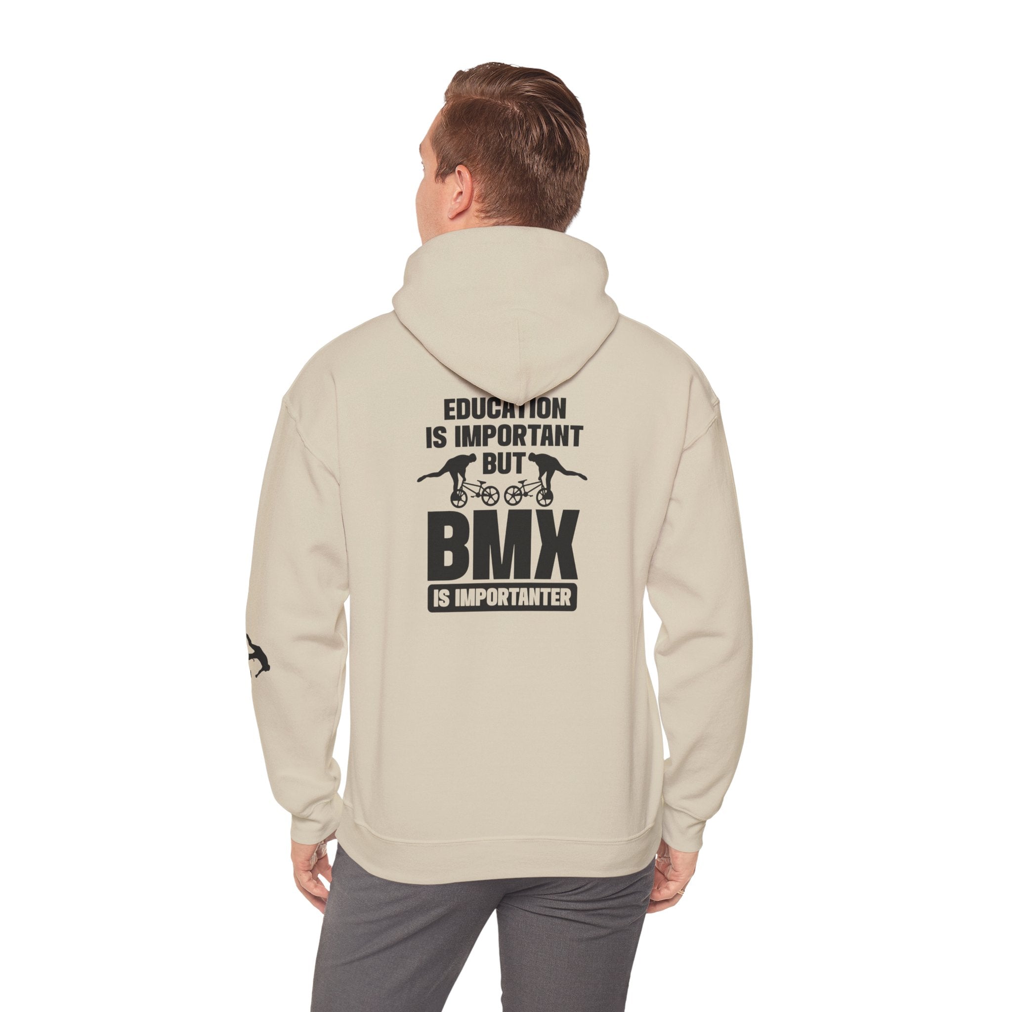 Rad-BMX Is Importanter Hoodie — Funny BMX Rider Sweatshirt