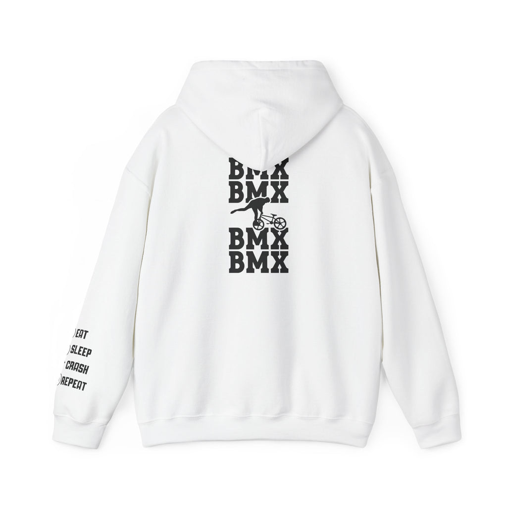 Rad-BMX Rider Hoodie — BMX Stunt Silhouettes Pullover for Riders & Fans