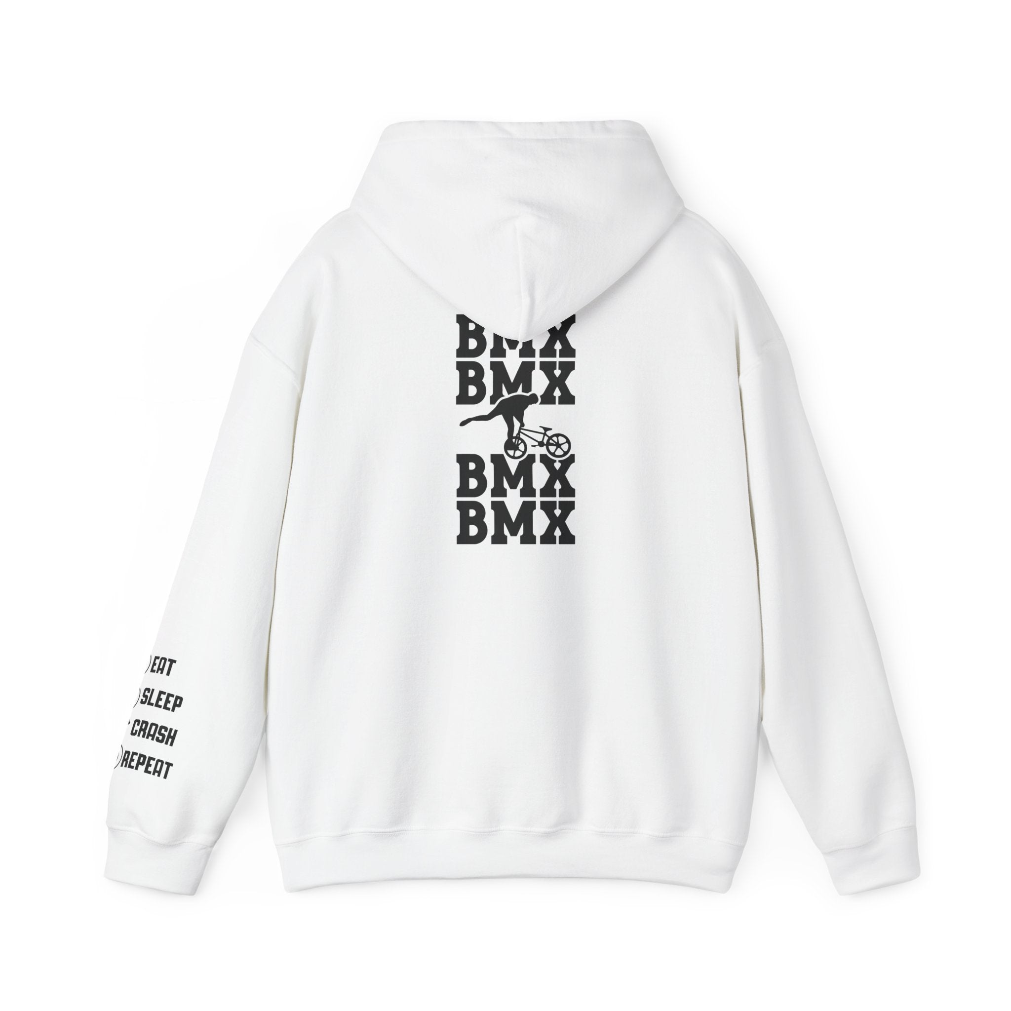Rad-BMX Rider Hoodie — BMX Stunt Silhouettes Pullover for Riders & Fans