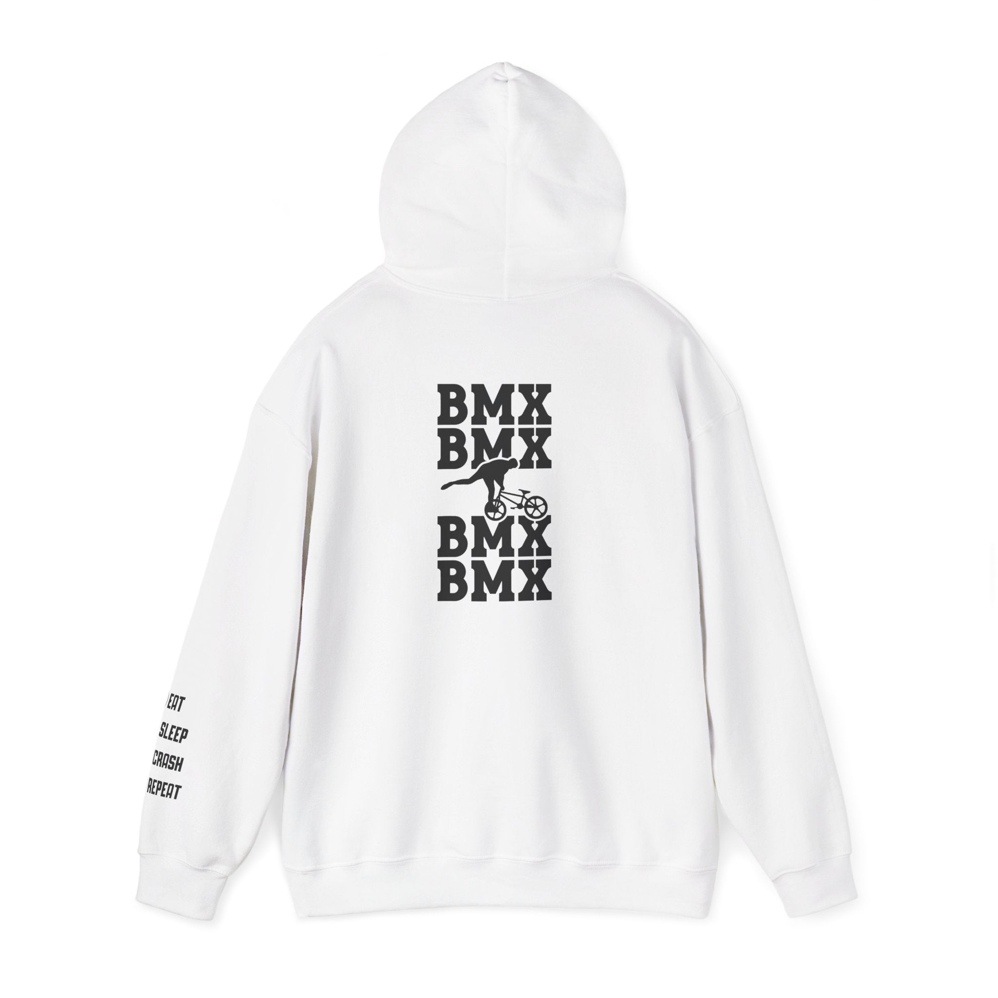 Rad-BMX Rider Hoodie — BMX Stunt Silhouettes Pullover for Riders & Fans