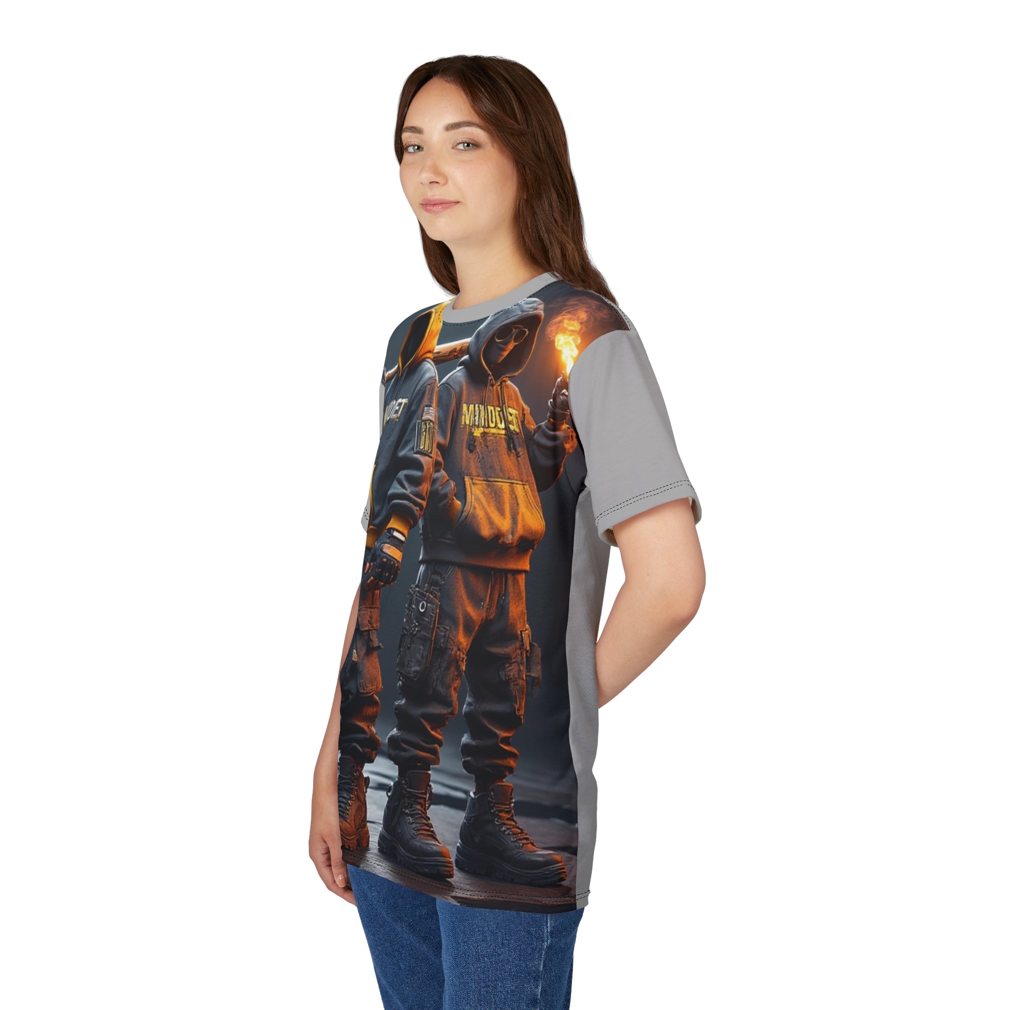 Mindset- Streetwear Graphic Tee — Hooded Duo Firefighters Design