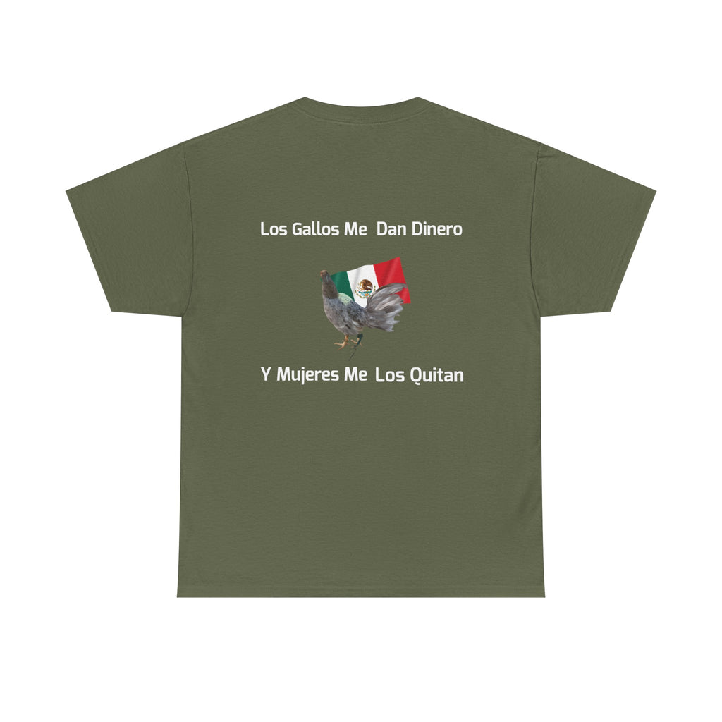 Henny-Gamefowl Tee — "Dro's Henny's Gamefarm" Mexican Flag Rooster Shirt