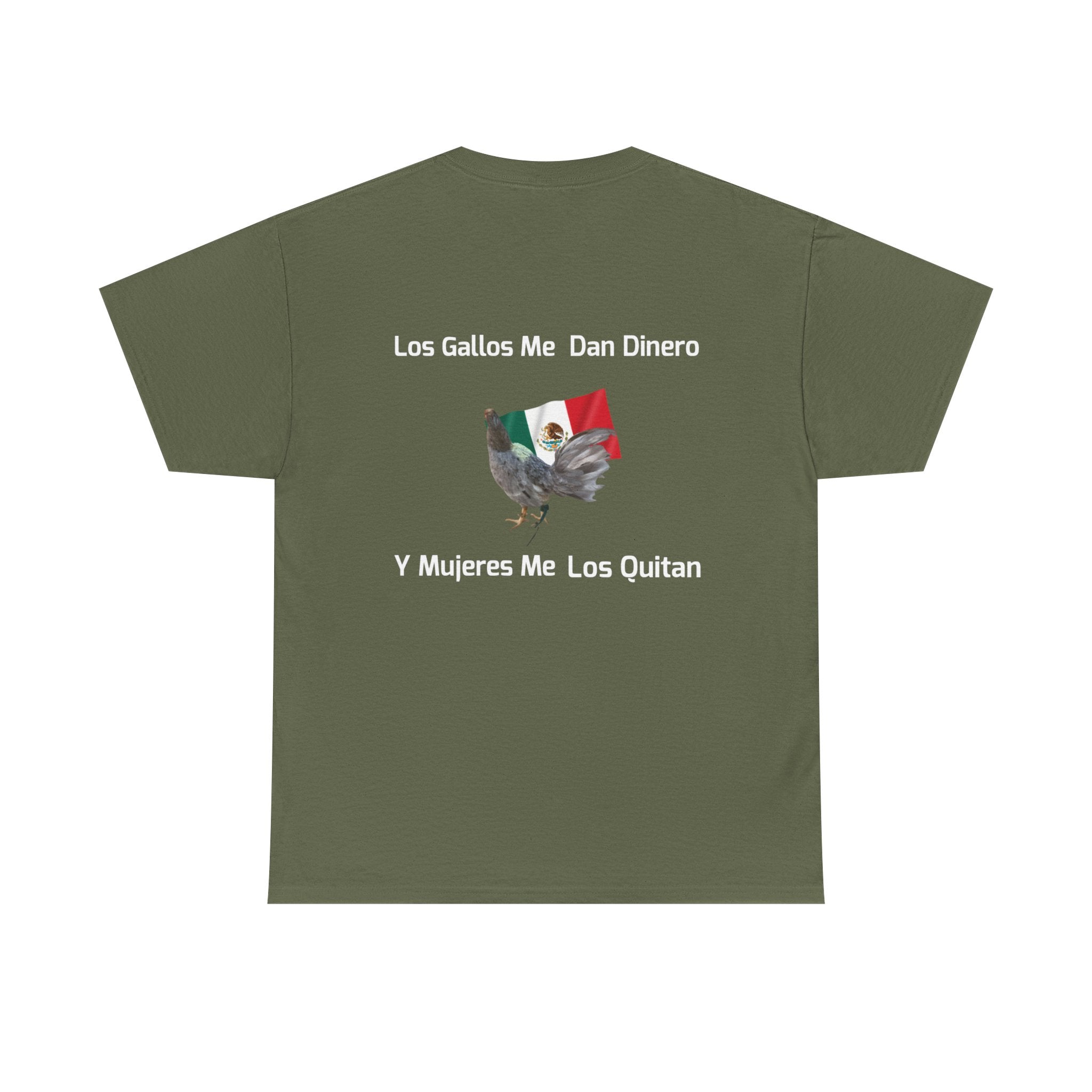 Henny-Gamefowl Tee — "Dro's Henny's Gamefarm" Mexican Flag Rooster Shirt