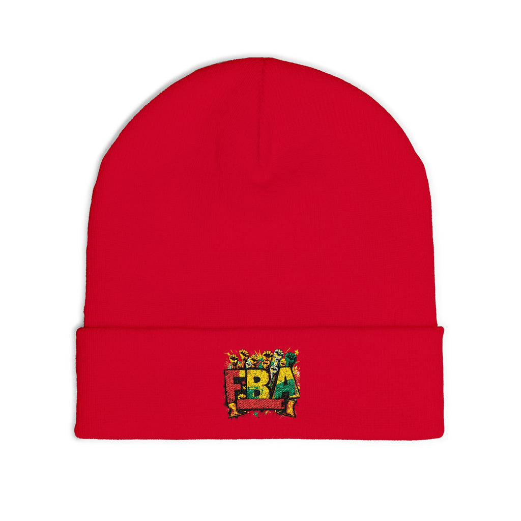 FBA- Fall Leaves Knit Beanie — Cozy Seasonal Winter Hat