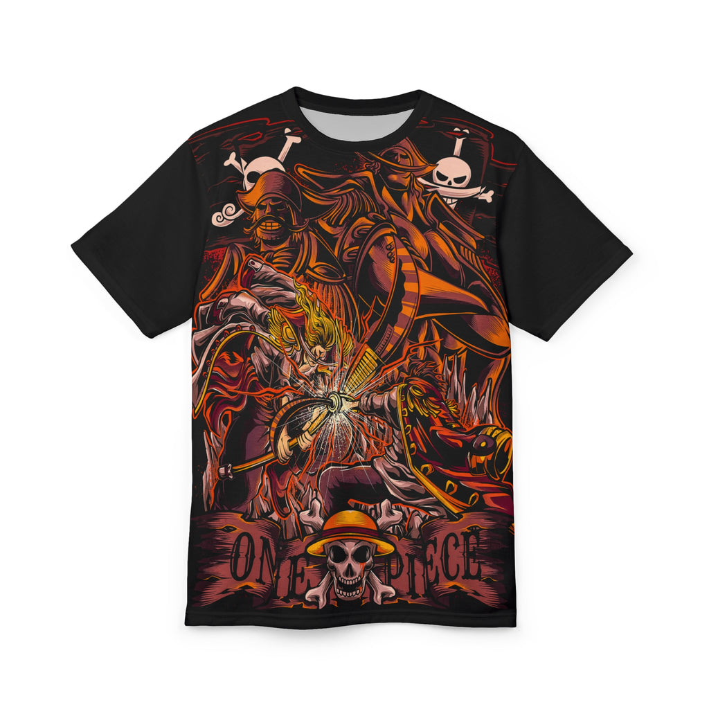 Anime- Pirate Skull Graphic Tee — Anime All-Over Print Shirt