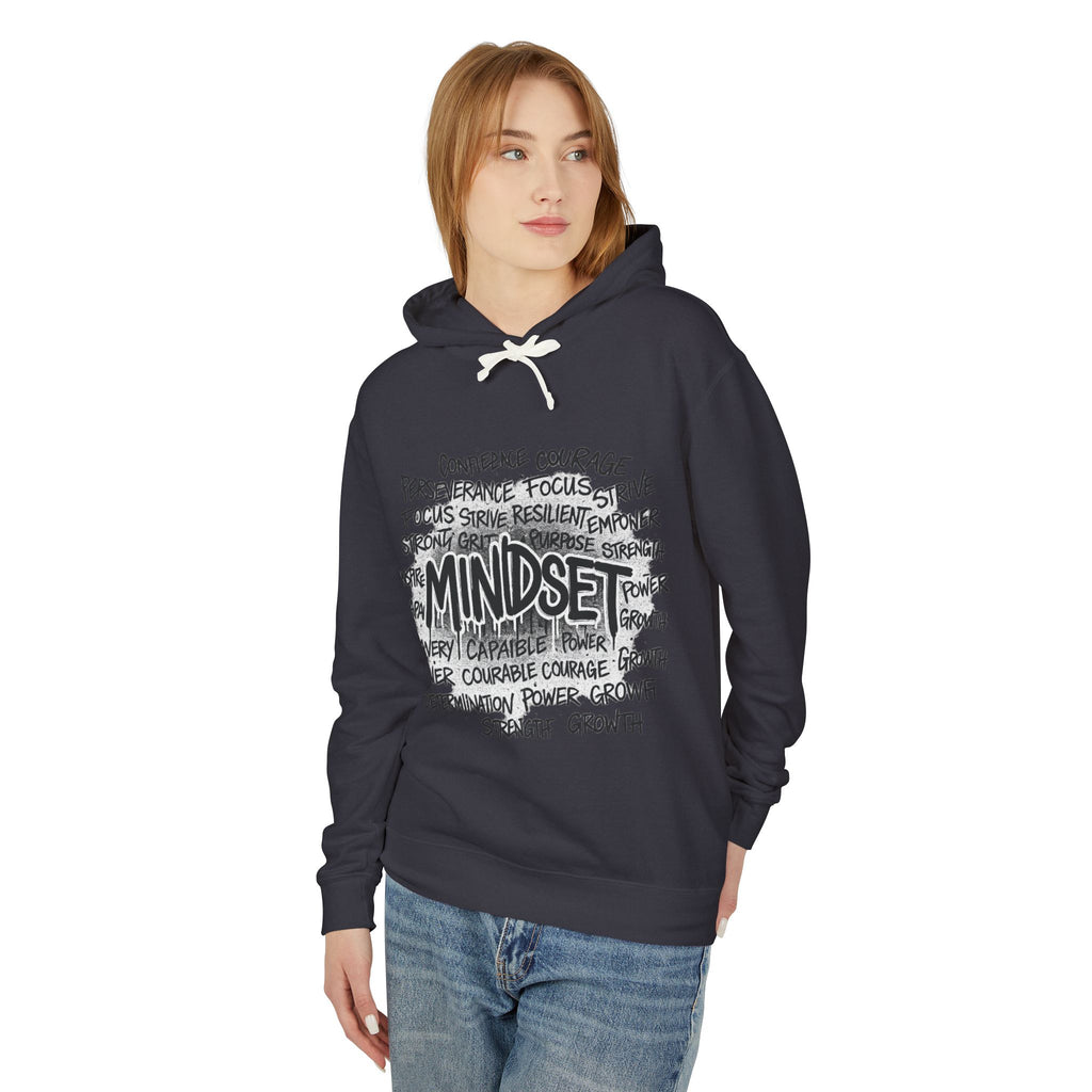 Mindset- Words Hoodie — Inspirational Typography Motivational Hoodie