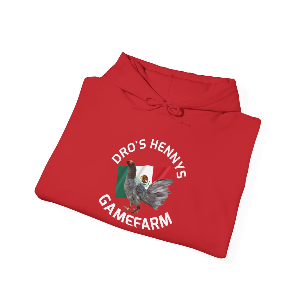 Henny-Gamefarm Hoodie — Dro's Kenny's Logo Sweatshirt (Mexican Flag)
