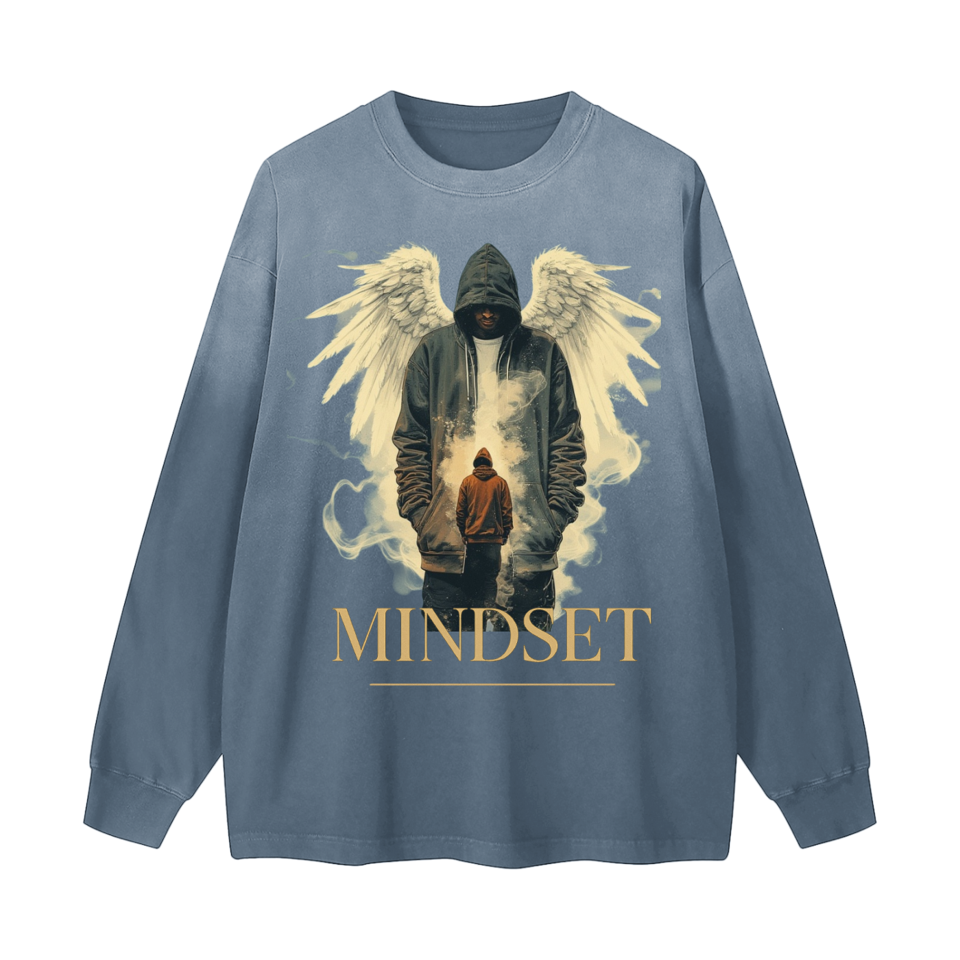 Gradient Washed Long Sleeve T-Shirt