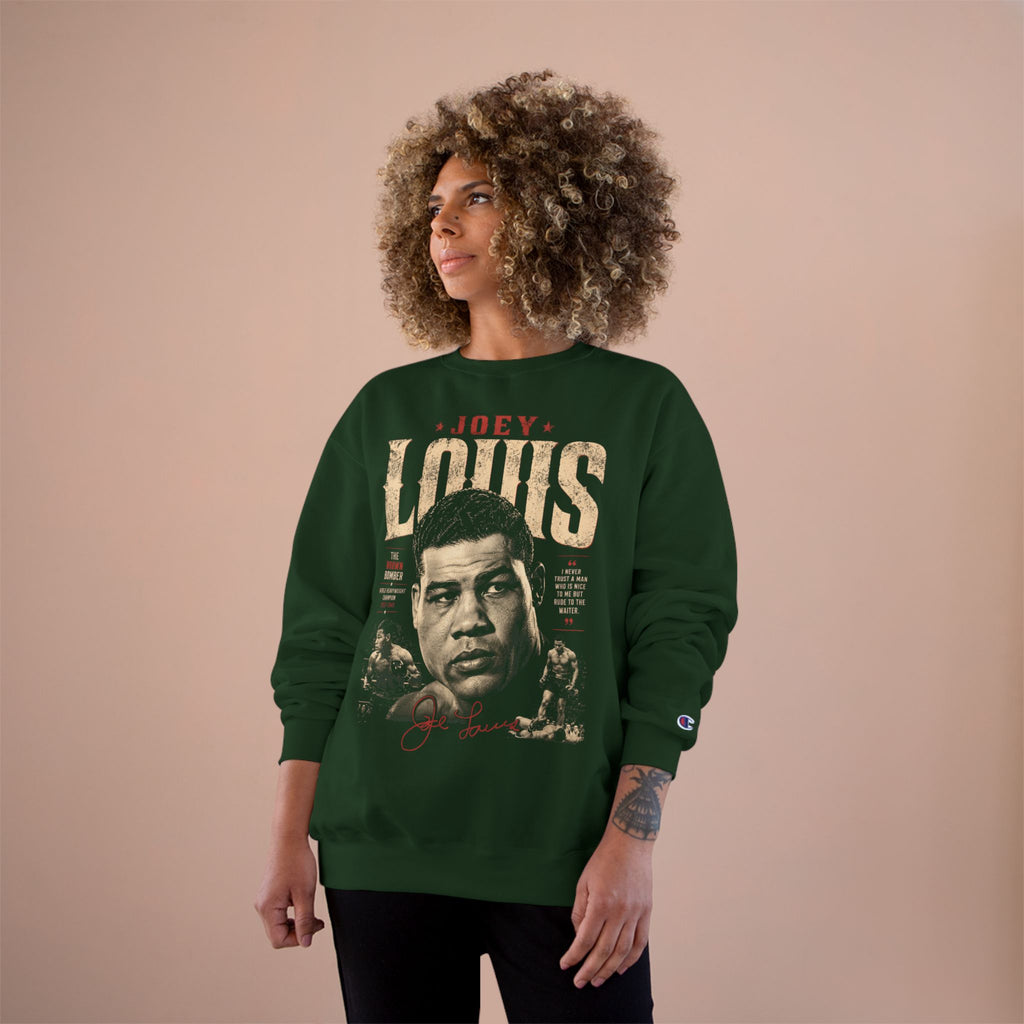 Retro Champion Tribute- Vintage Boxing Legend Graphic Crewneck