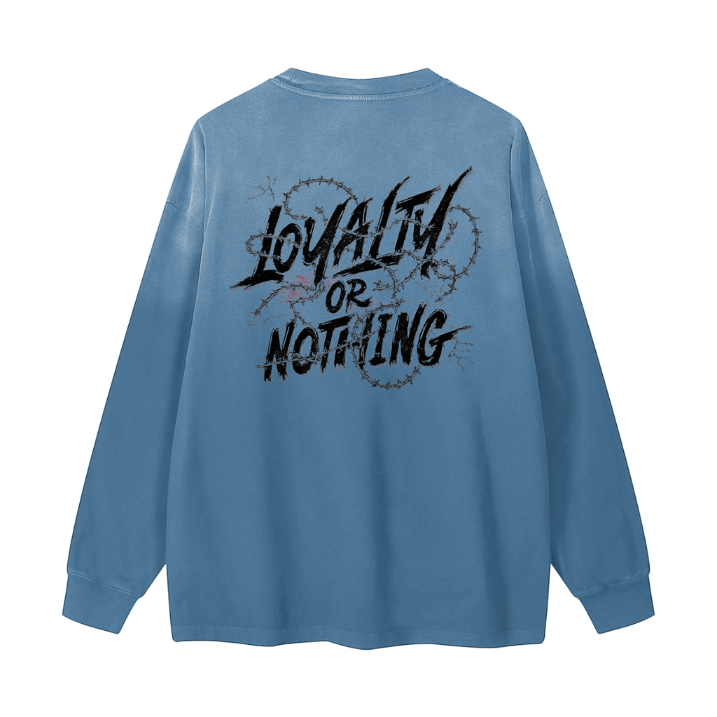 Gradient Washed Long Sleeve T-Shirt