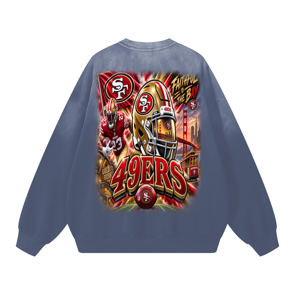 Team-Sunfade Drop-Shoulder Cotton Sweatshirt