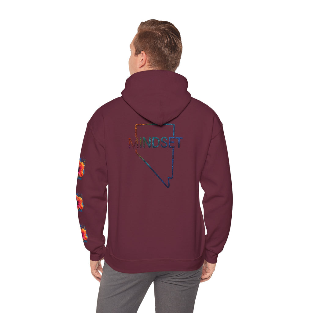 Tiff-Mindset Nevada Floral Hoodie — ‘Dream Believe’ Graphic Pullover