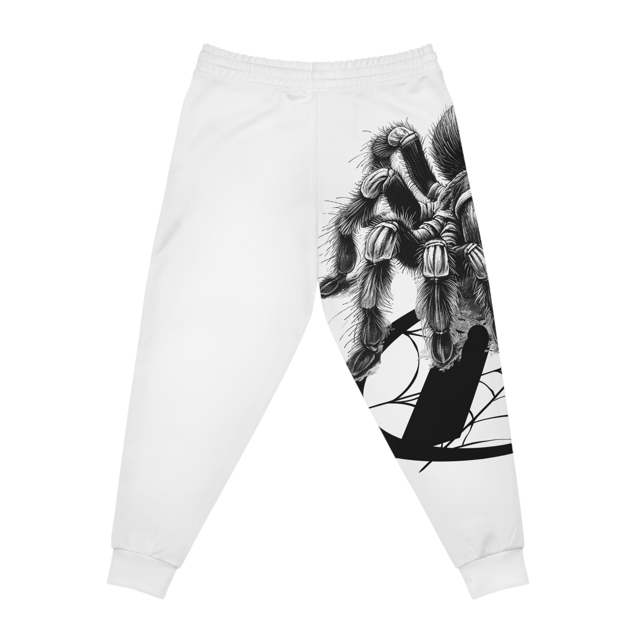 Joggers-Spider Graphic Joggers — 'Naive' Flame Logo Athletic Sweatpants