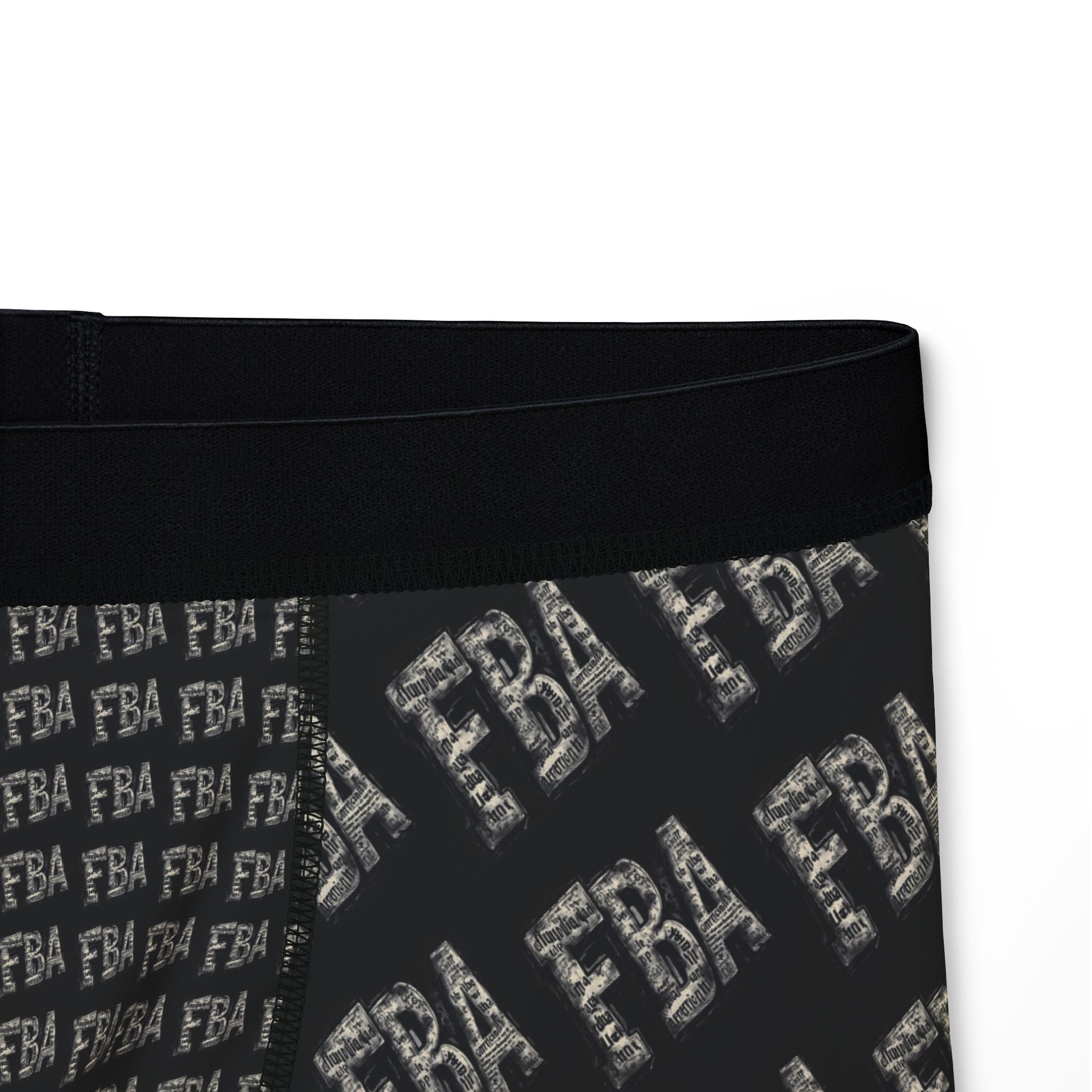 FBA- Logo Men’s Boxer Briefs — All-Over Print Comfortable Underwear