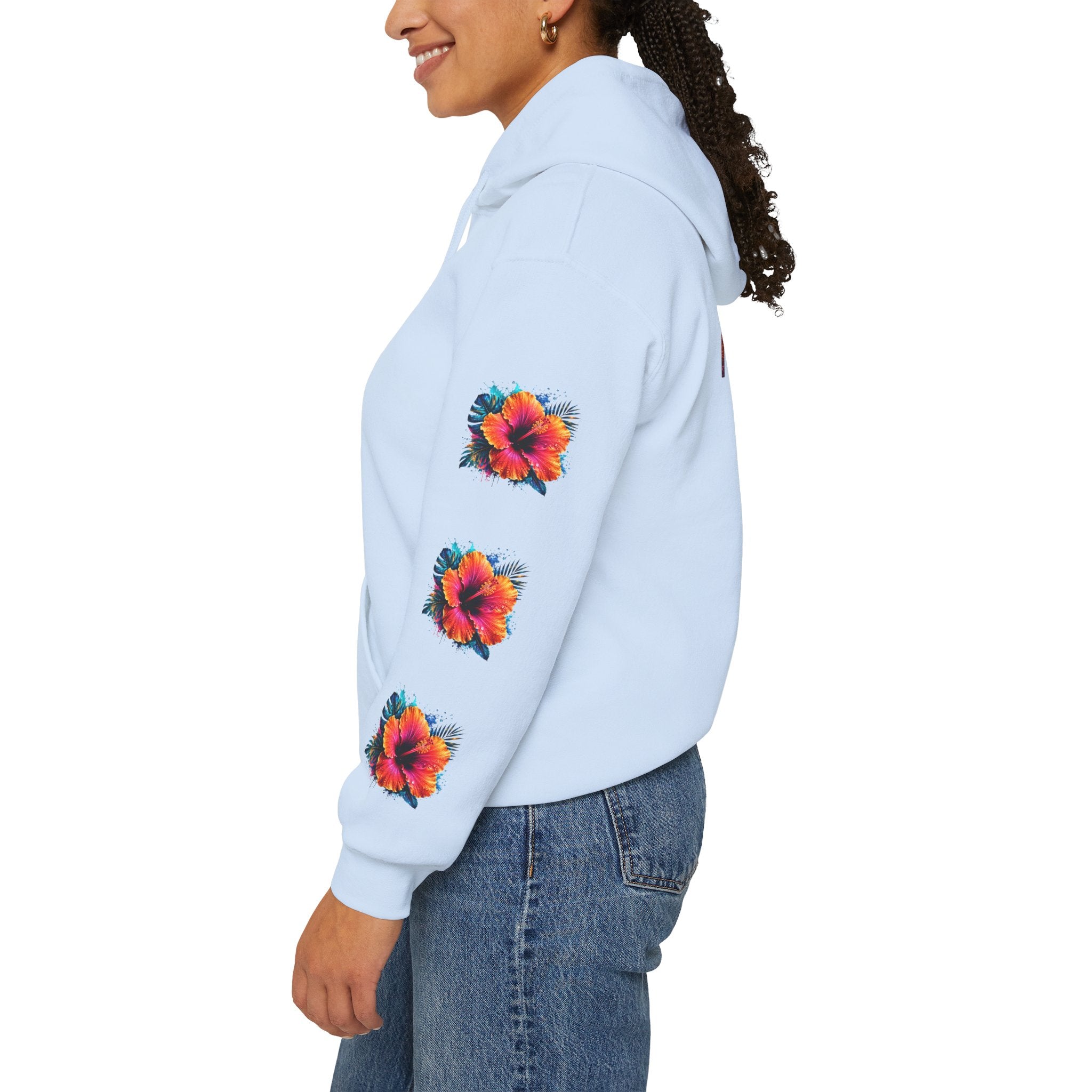 Tiff-Mindset Nevada Floral Hoodie — ‘Dream Believe’ Graphic Pullover
