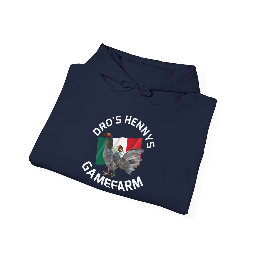 Henny-Gamefarm Hoodie — Dro's Kenny's Logo Sweatshirt (Mexican Flag)