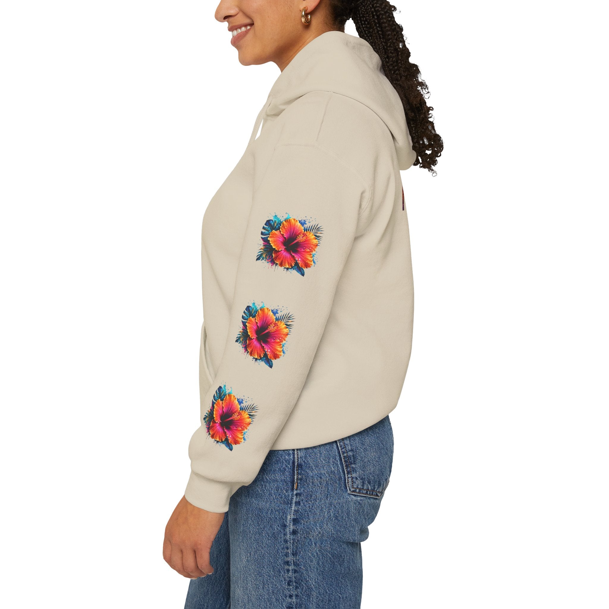 Tiff-Mindset Nevada Floral Hoodie — ‘Dream Believe’ Graphic Pullover