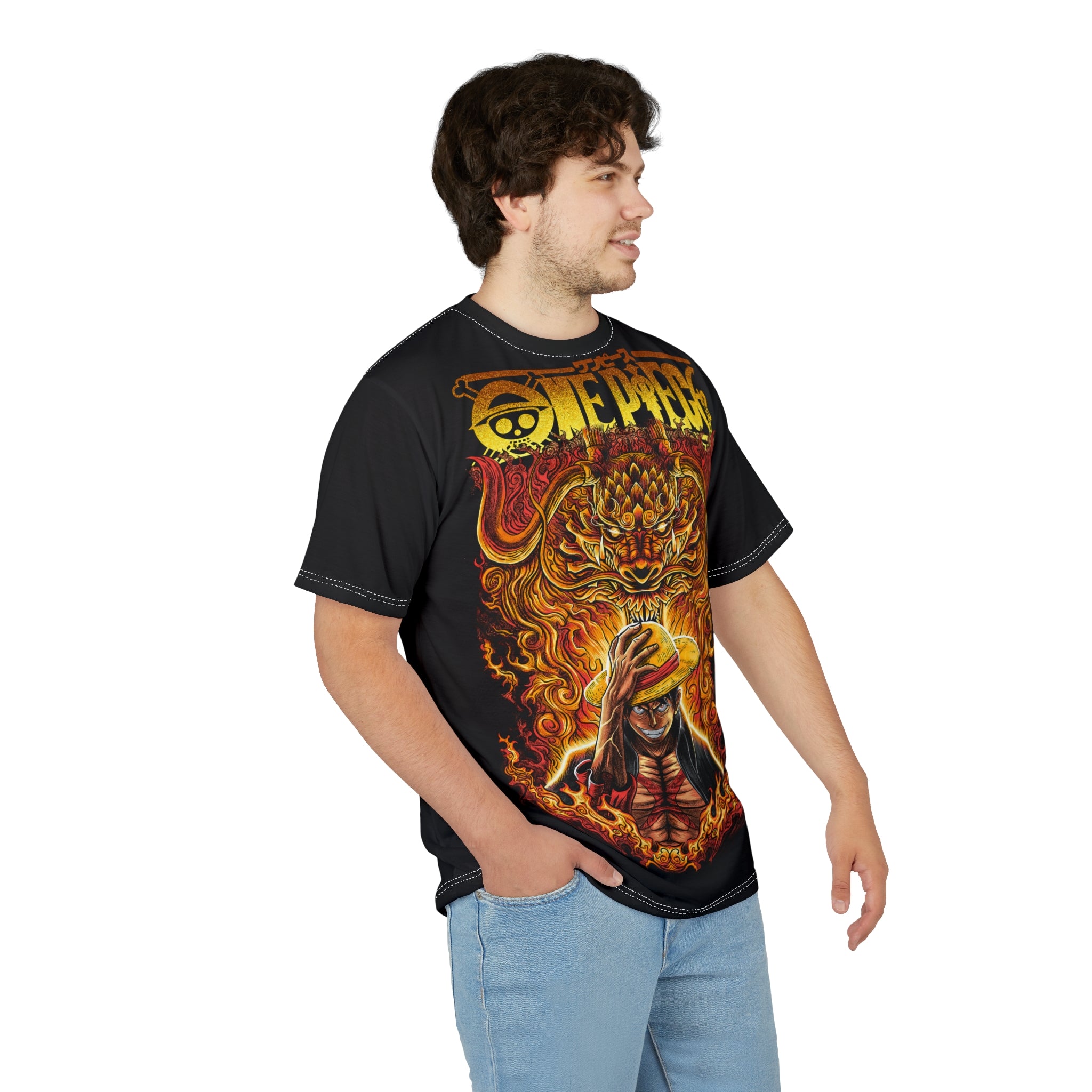 Anime- Dragon Fire Graphic Tee
