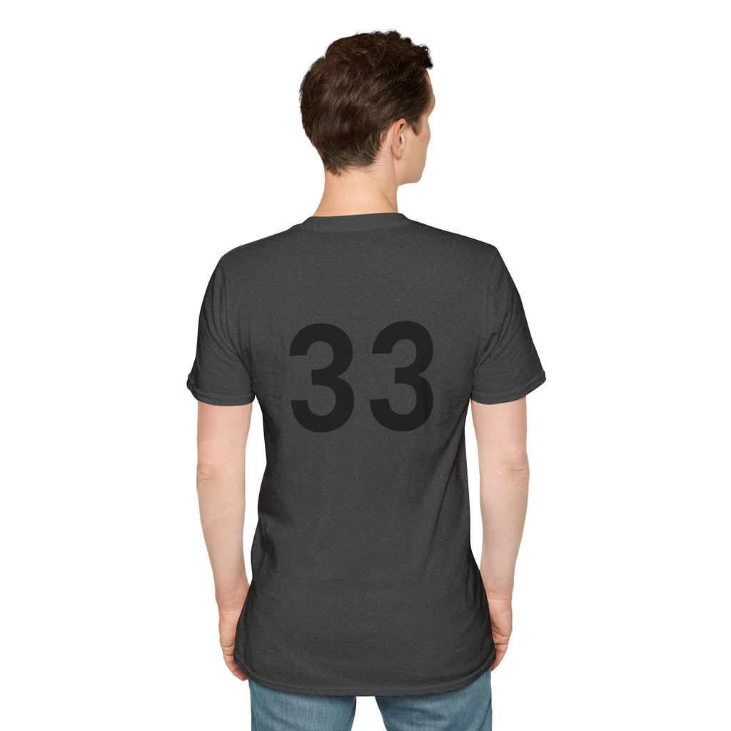 Rad- Life T-Shirt — Motocross Rider Tee with Back Number 33