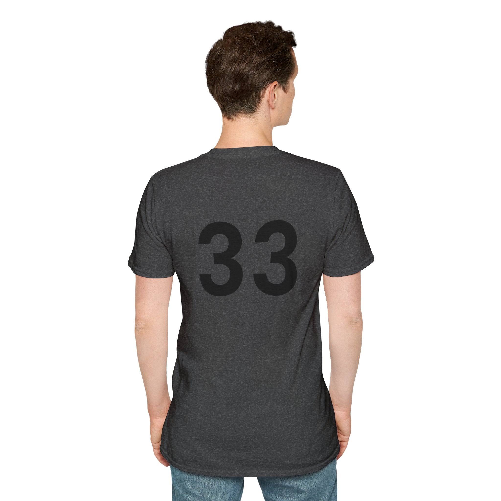 Rad- Life T-Shirt — Motocross Rider Tee with Back Number 33