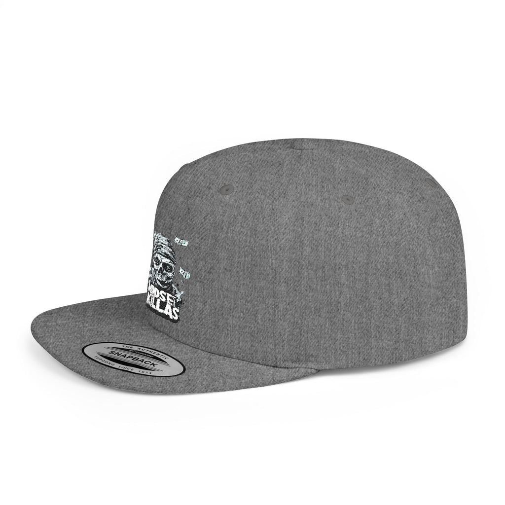 Mindset-Snapback Hat — "Kille" Skull Graphic Flat Bill Cap