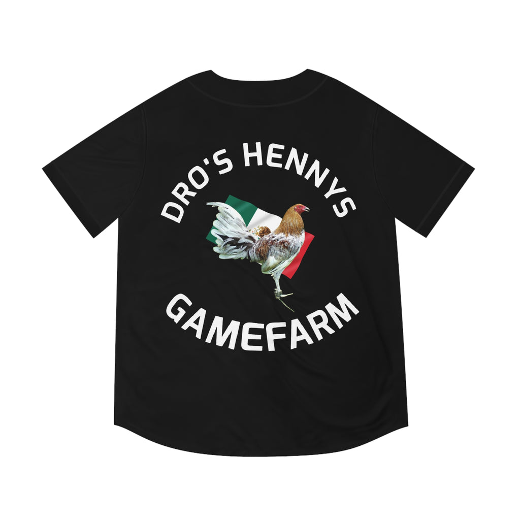Henny- Gamefarm Rooster Baseball Jersey — Dro’s Henny’s Gamefarm Team Shirt