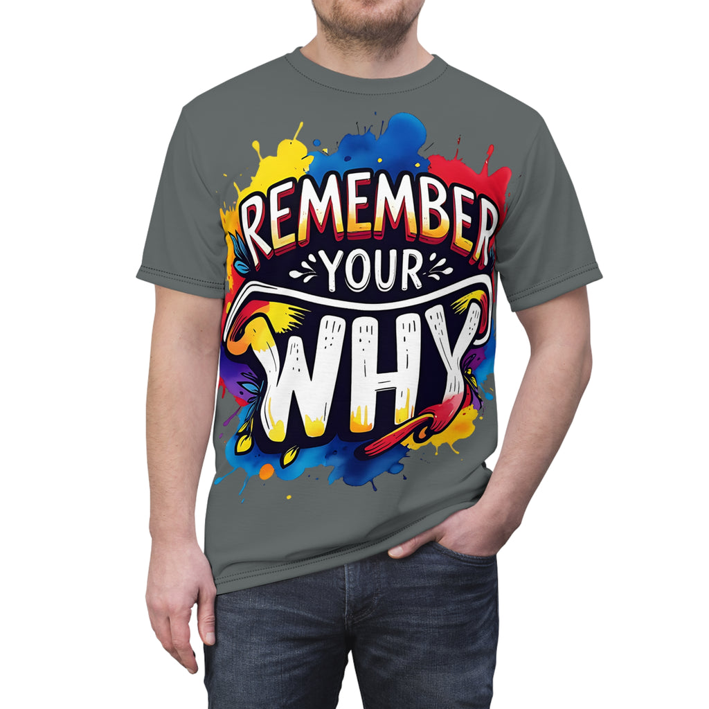 Streetwear-Remember Your Why T-Shirt — Motivational Graphic Tee for Inspiration & Fitness