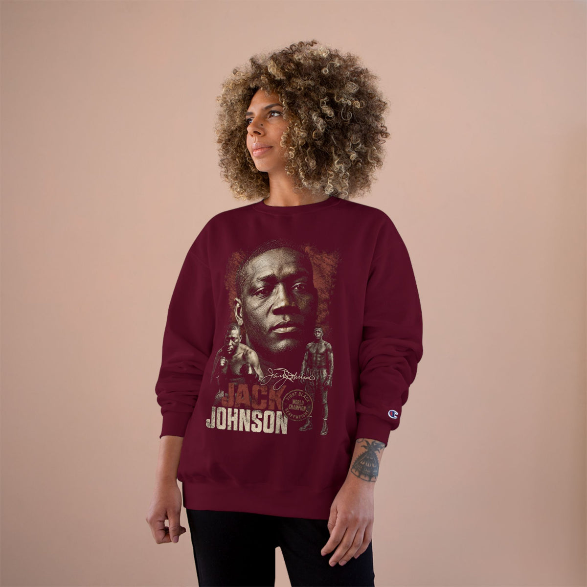 Retro Champion Tribute- Boxing Sweatshirt - Vintage Champion Tribute Crewneck