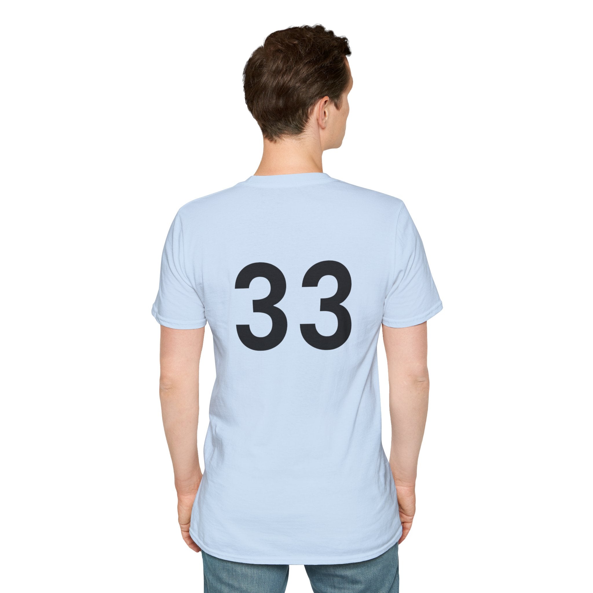 Rad- Life T-Shirt — Motocross Rider Tee with Back Number 33
