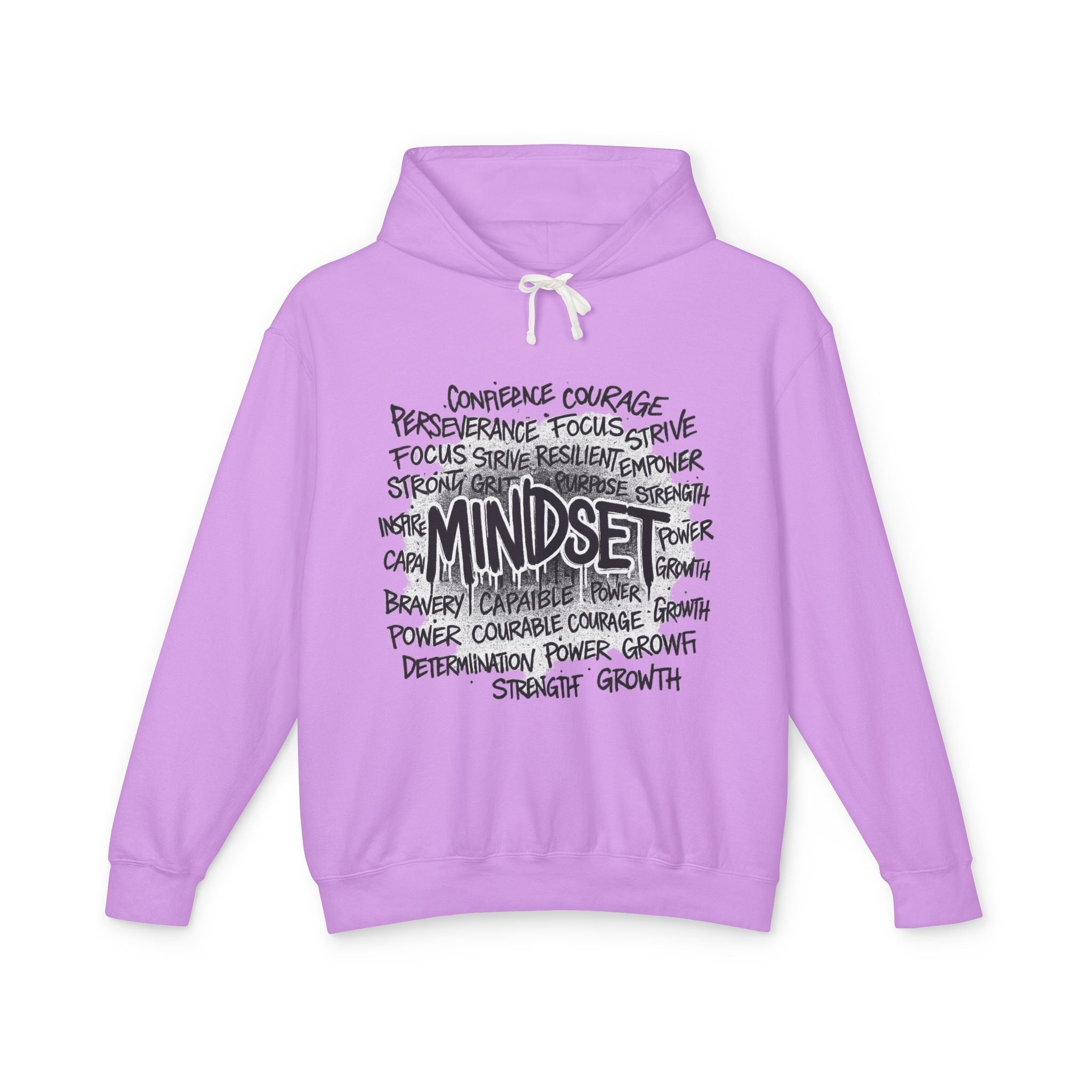 Mindset- Words Hoodie — Inspirational Typography Motivational Hoodie