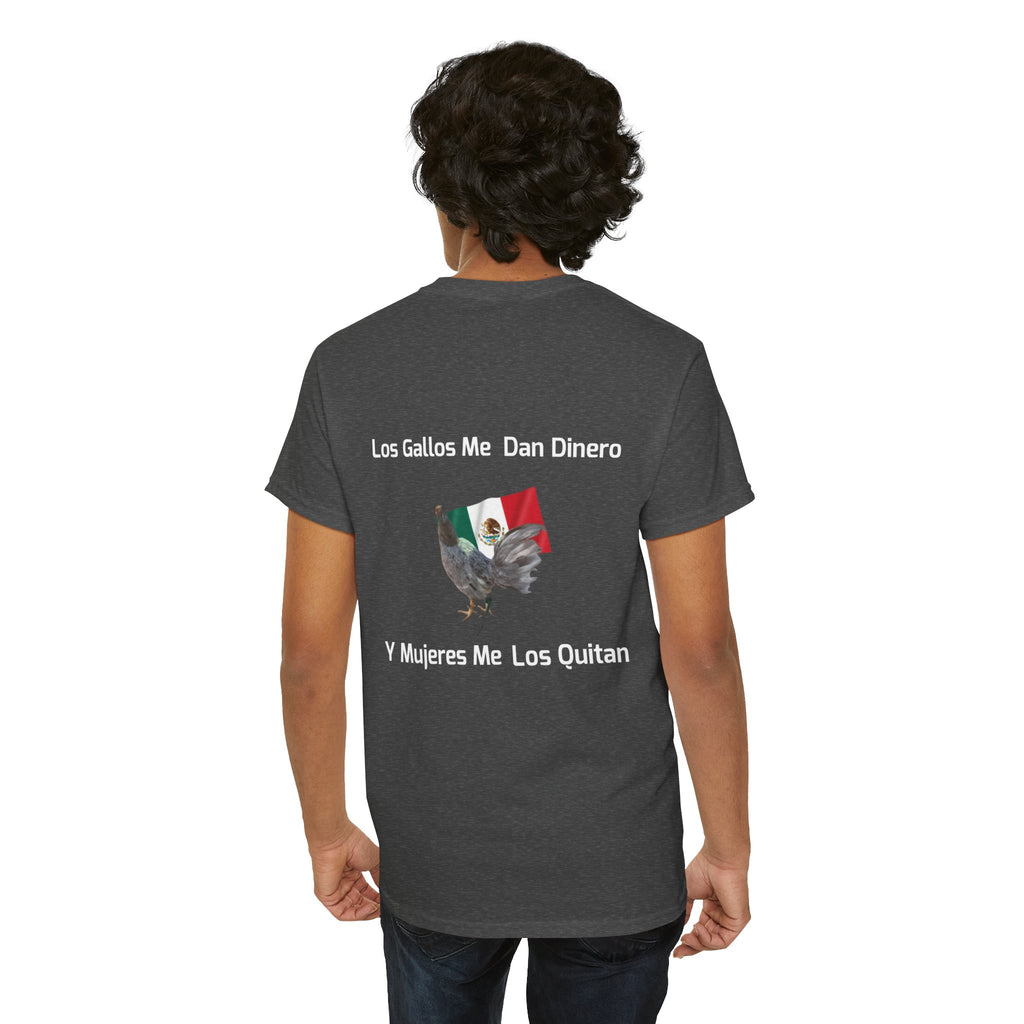 Henny-Gamefowl Tee — "Dro's Henny's Gamefarm" Mexican Flag Rooster Shirt