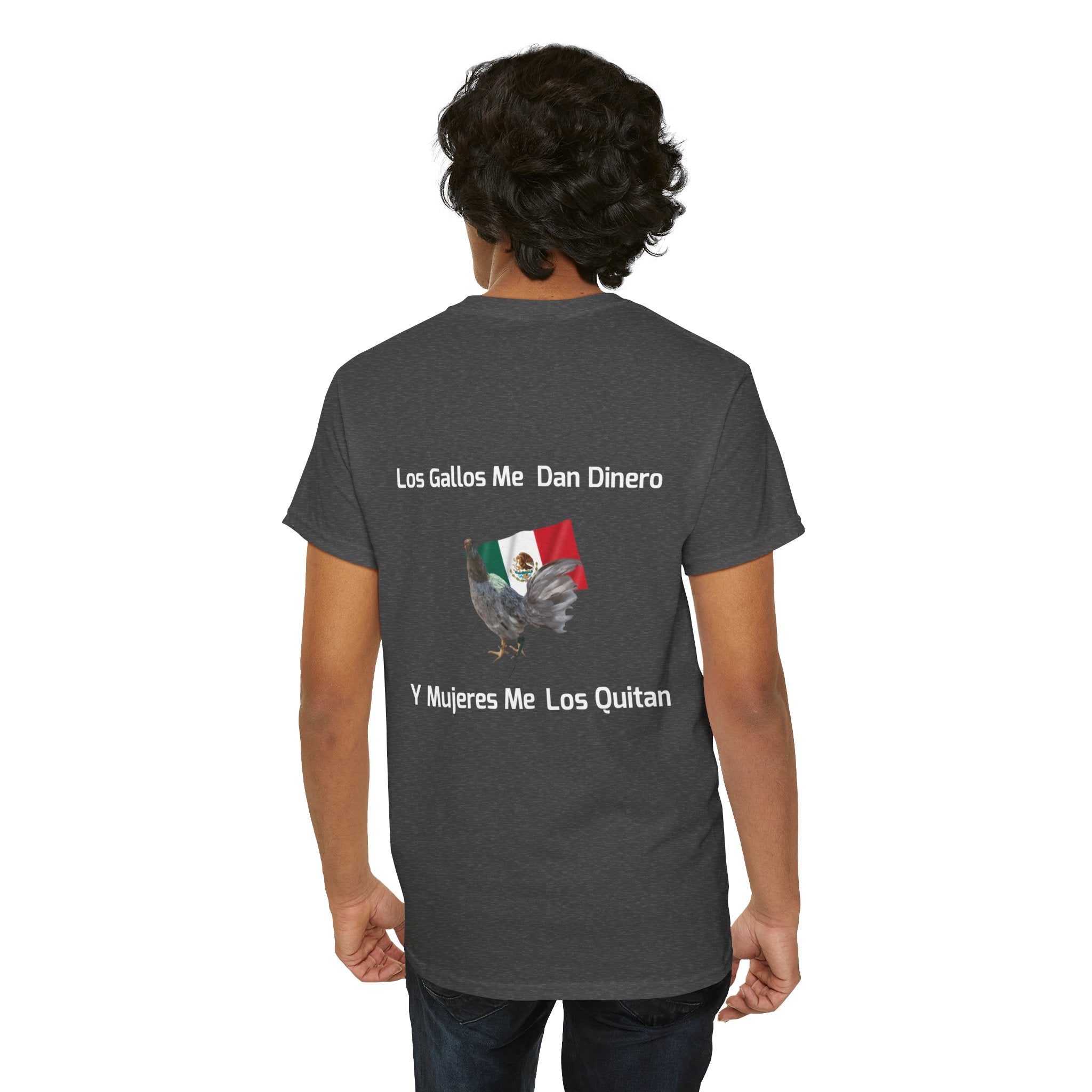 Henny-Gamefowl Tee — "Dro's Henny's Gamefarm" Mexican Flag Rooster Shirt