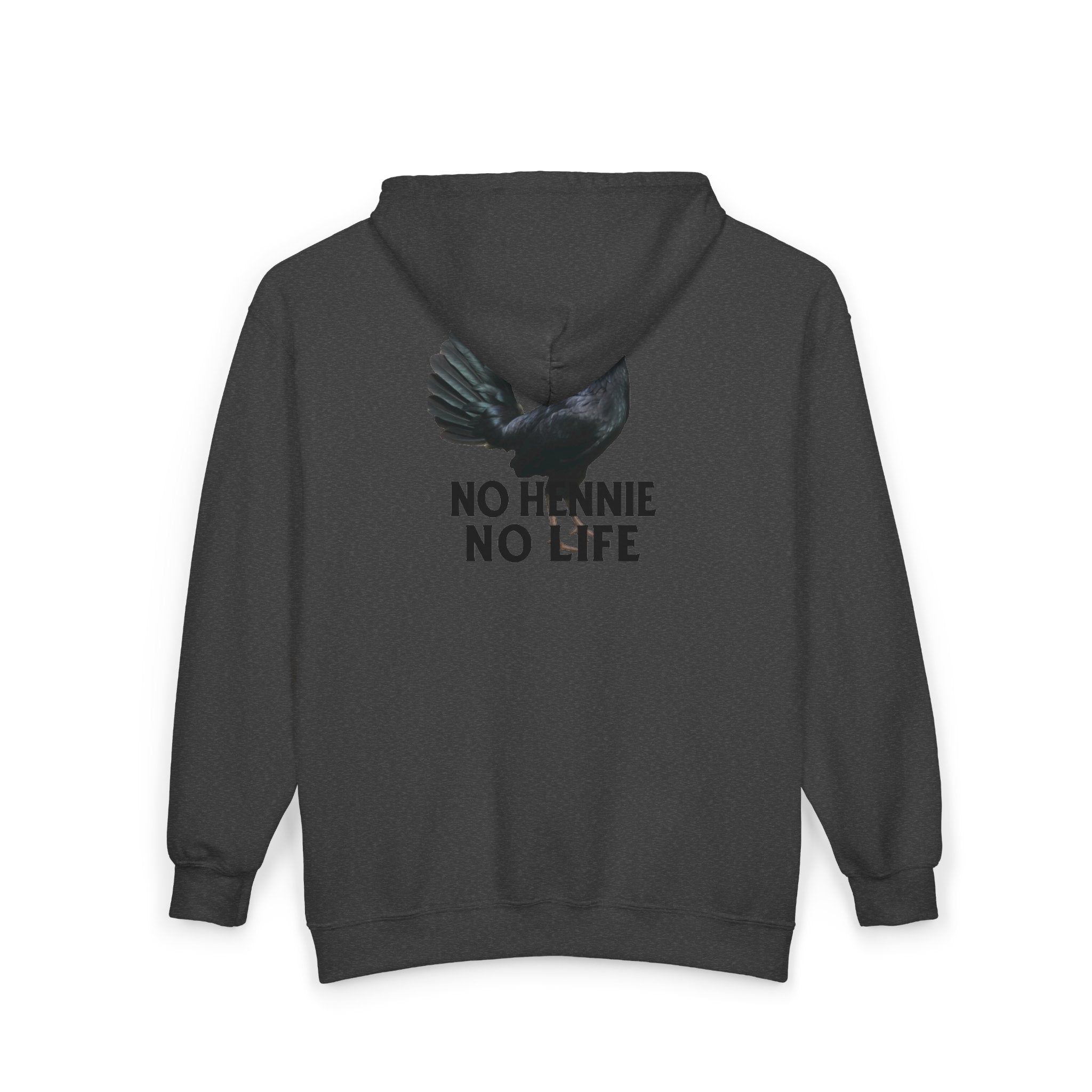 Henny- Gamefarm Chicken Hoodie — “Dro’s Hennys Gamefarm” Zip-Up (No Hennies No Life)