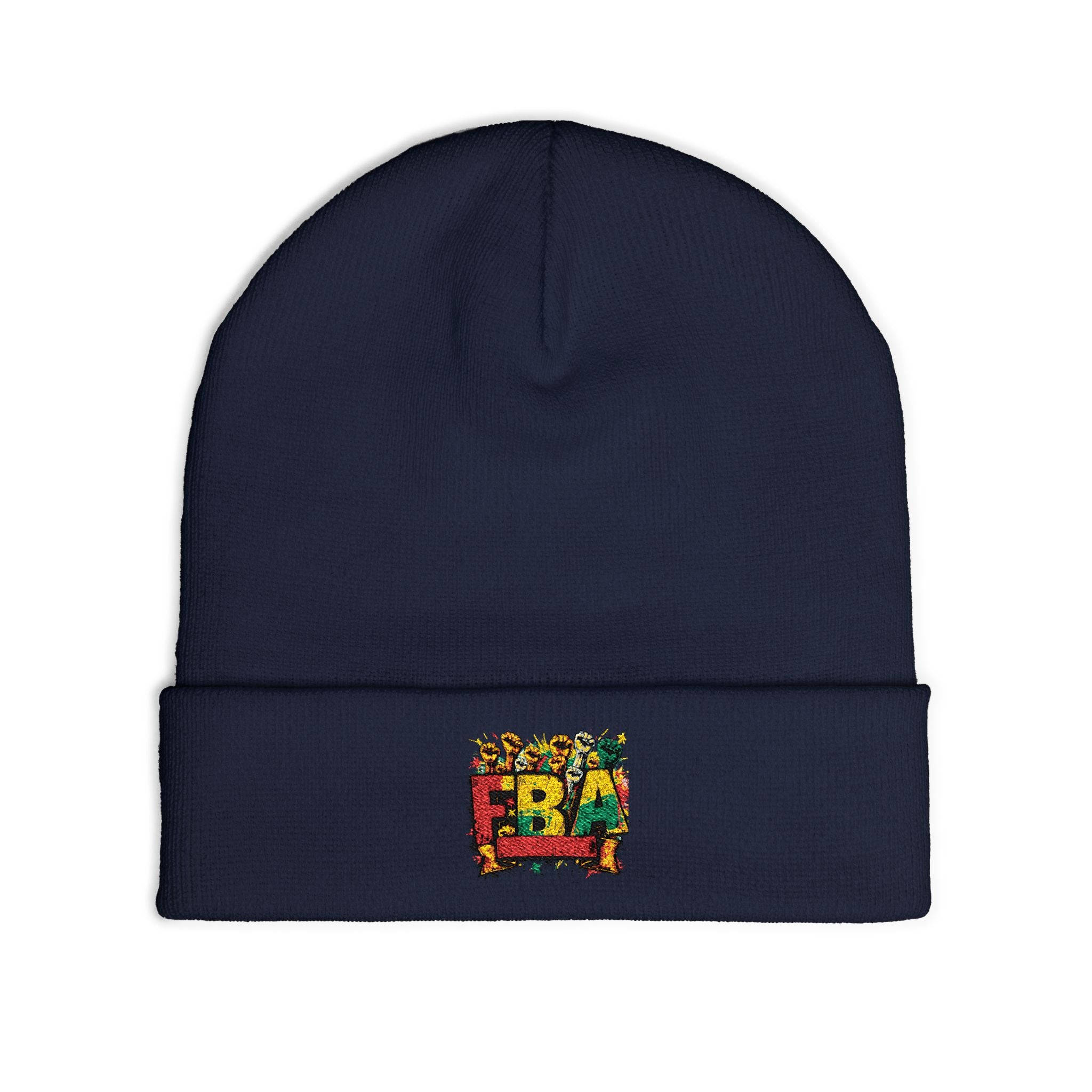 FBA- Fall Leaves Knit Beanie — Cozy Seasonal Winter Hat