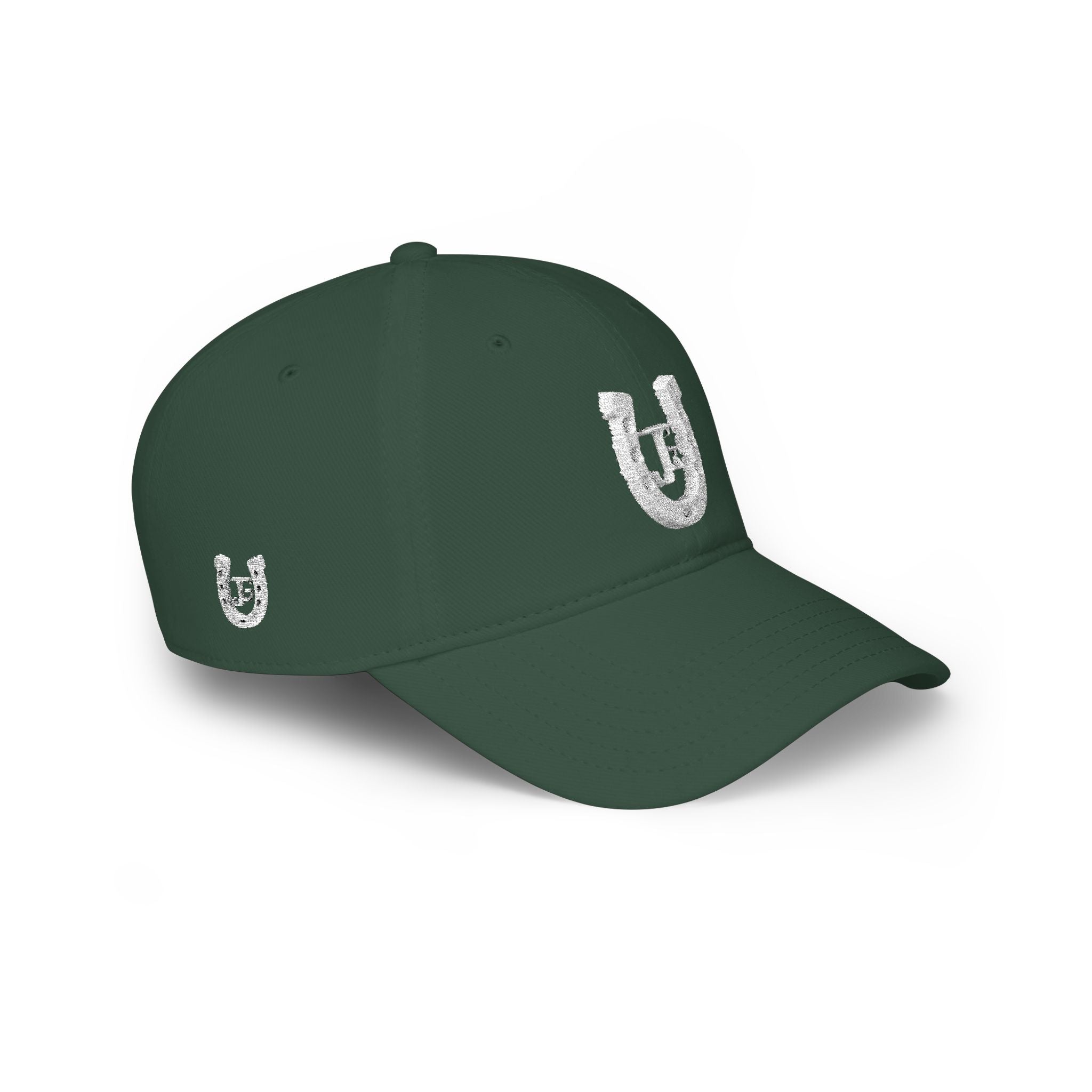 JG-Low Profile Baseball Cap — Lucky Horseshoe Embroidered Cap