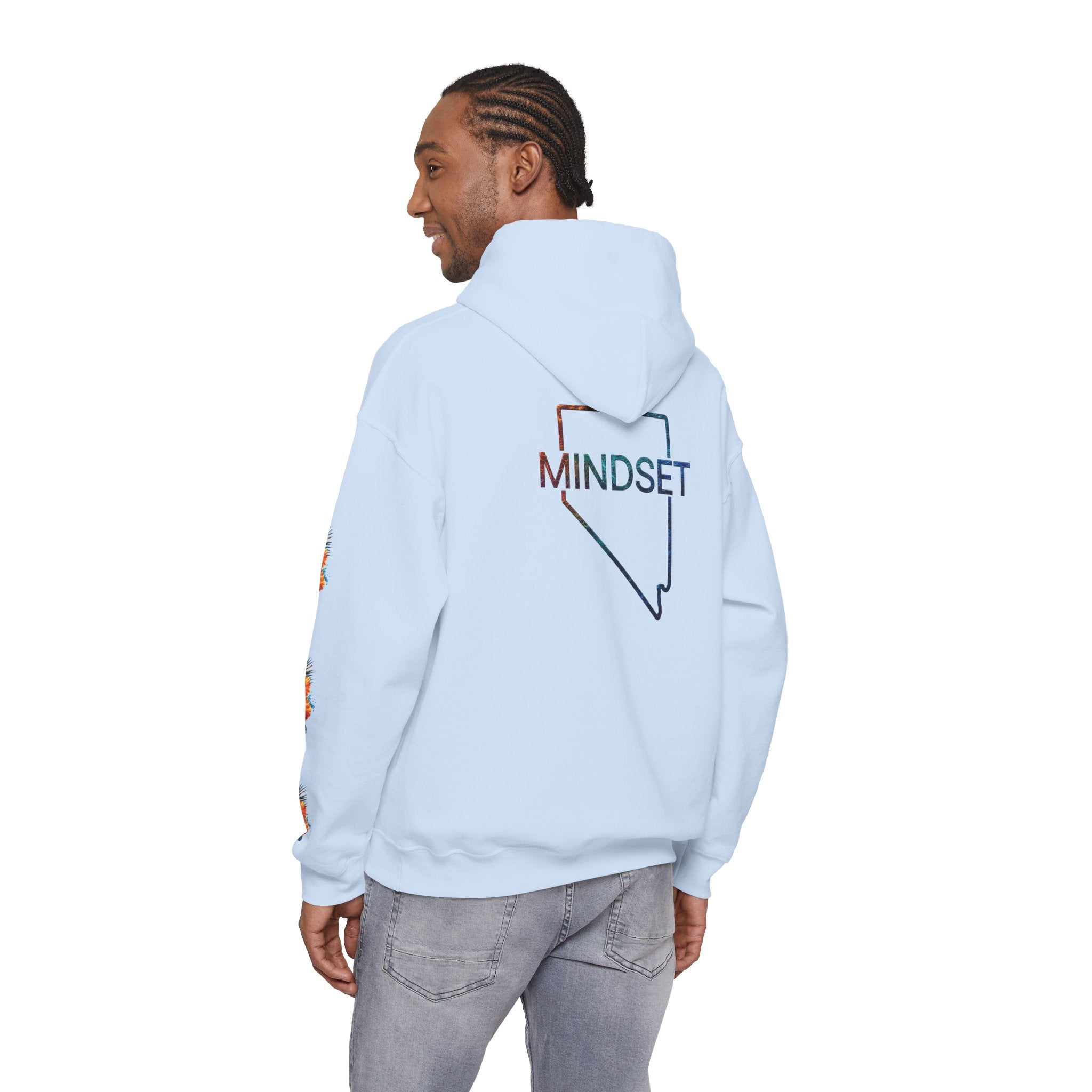 Tiff-Mindset Nevada Floral Hoodie — ‘Dream Believe’ Graphic Pullover