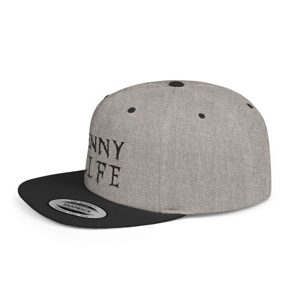 Henny-Snapback Hat — "Henny Life" Embroidered Flat Bill Cap