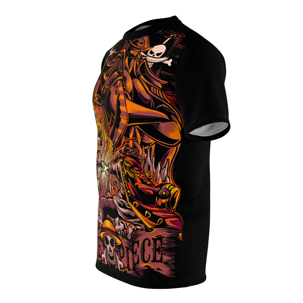 Anime- Pirate Skull Graphic Tee — Anime All-Over Print Shirt